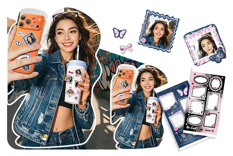 Stickers personalizados creados con RCL1005